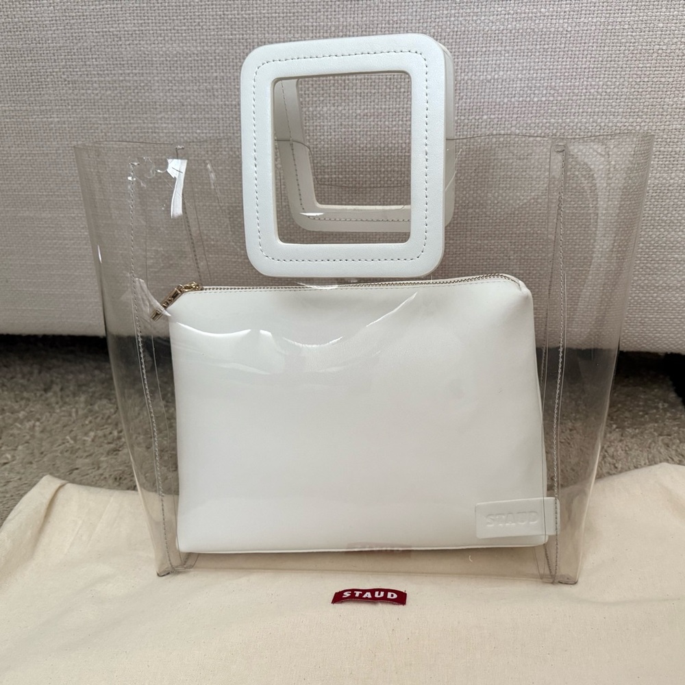 Staud Shirley Bag - Clear White